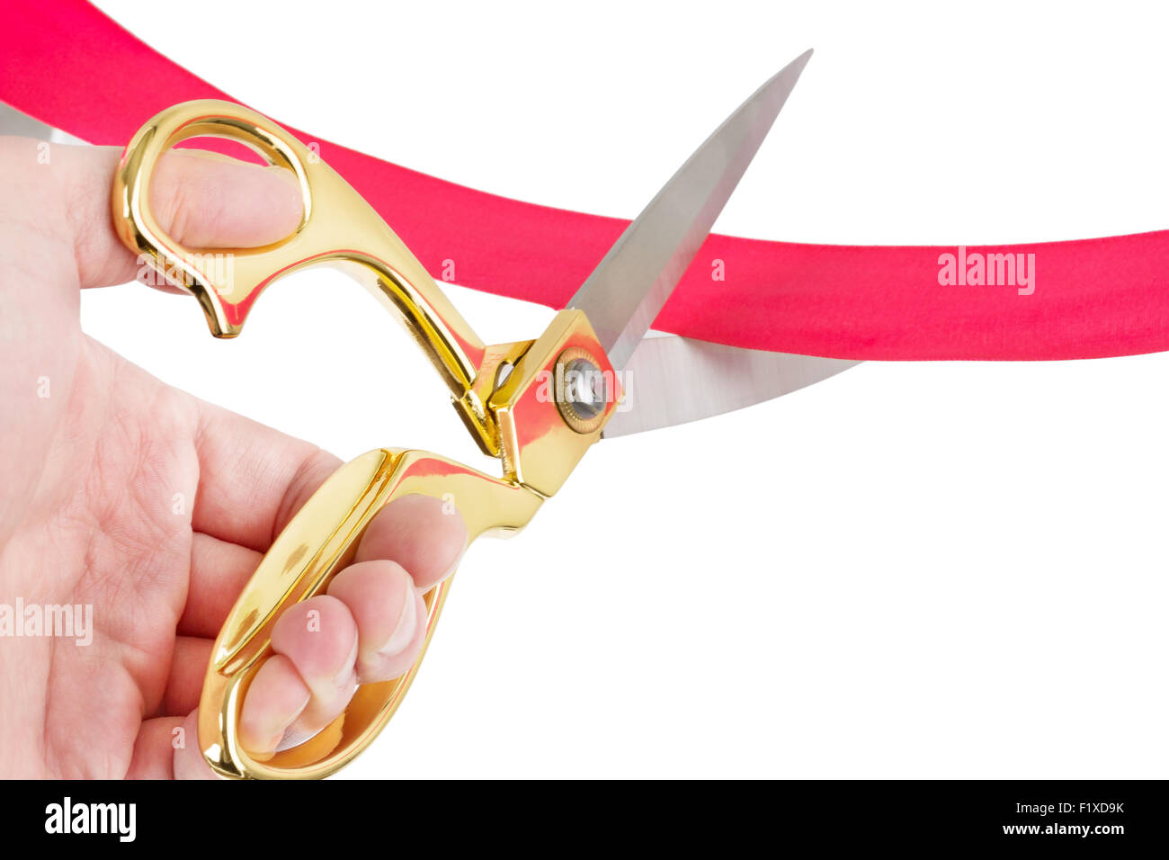 Ribbon Cutting Stock Photo - Download Image Now - Scissors, Large