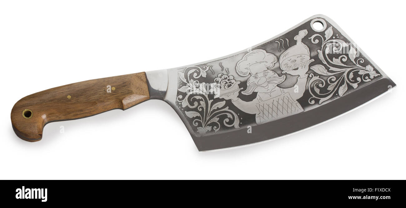 kitchen knife on white background Stock Photo