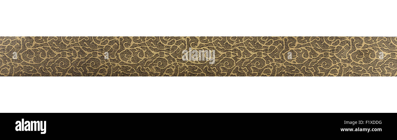 gold ribbon on white background Stock Photo - Alamy