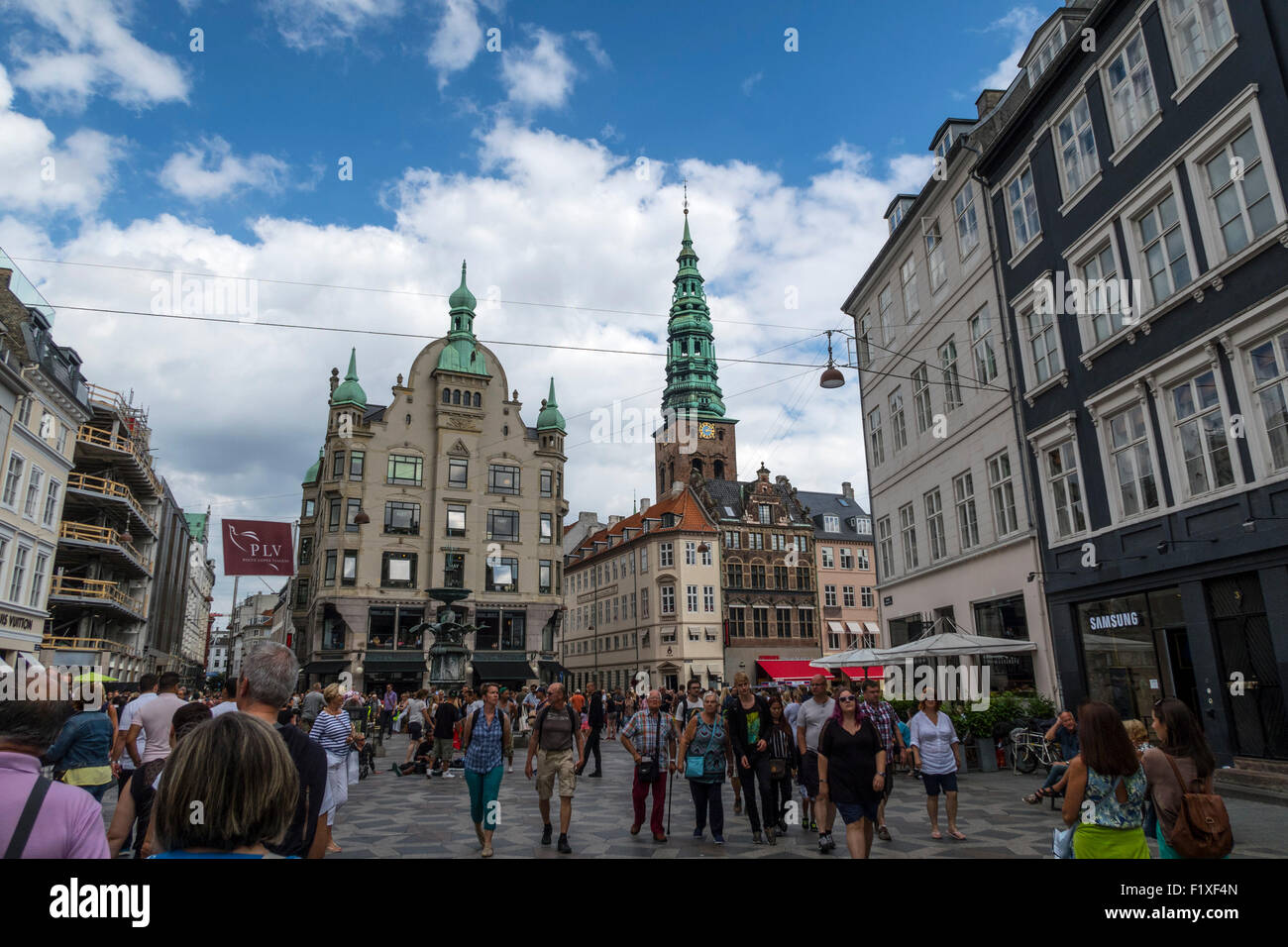 Downtown Copenhagen, Denmark Stock Photo