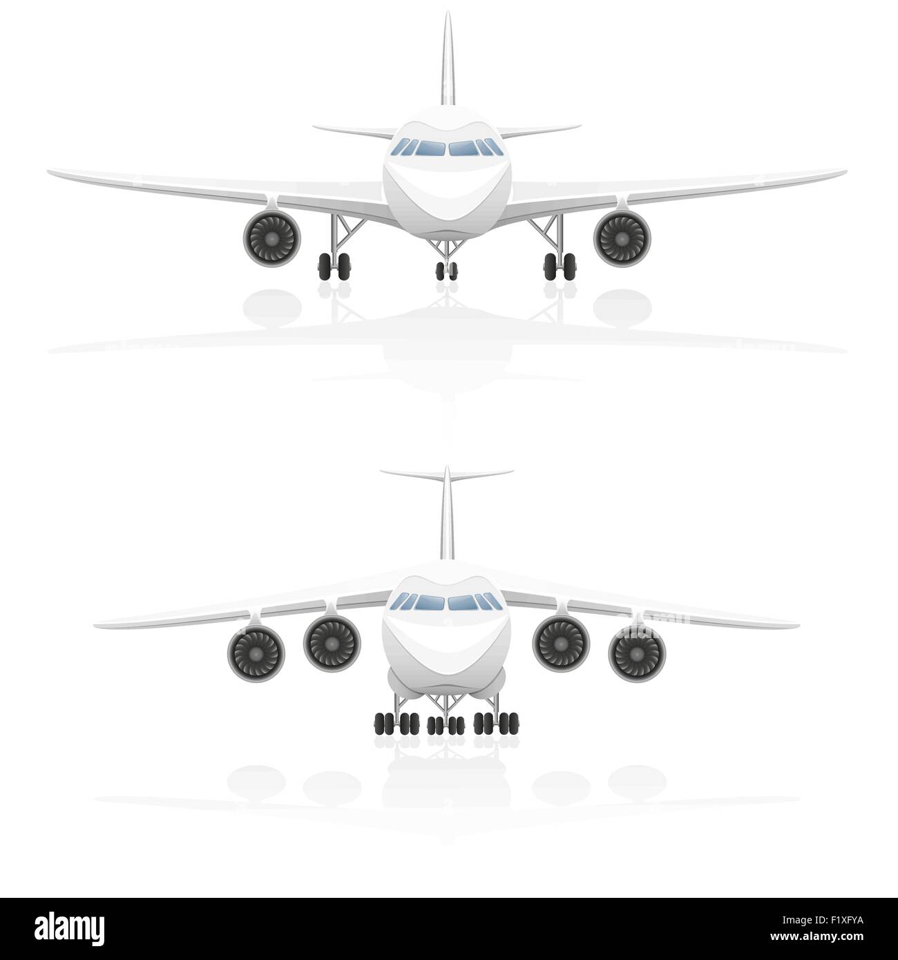 airplane vector illustration isolated on white background Stock Vector ...