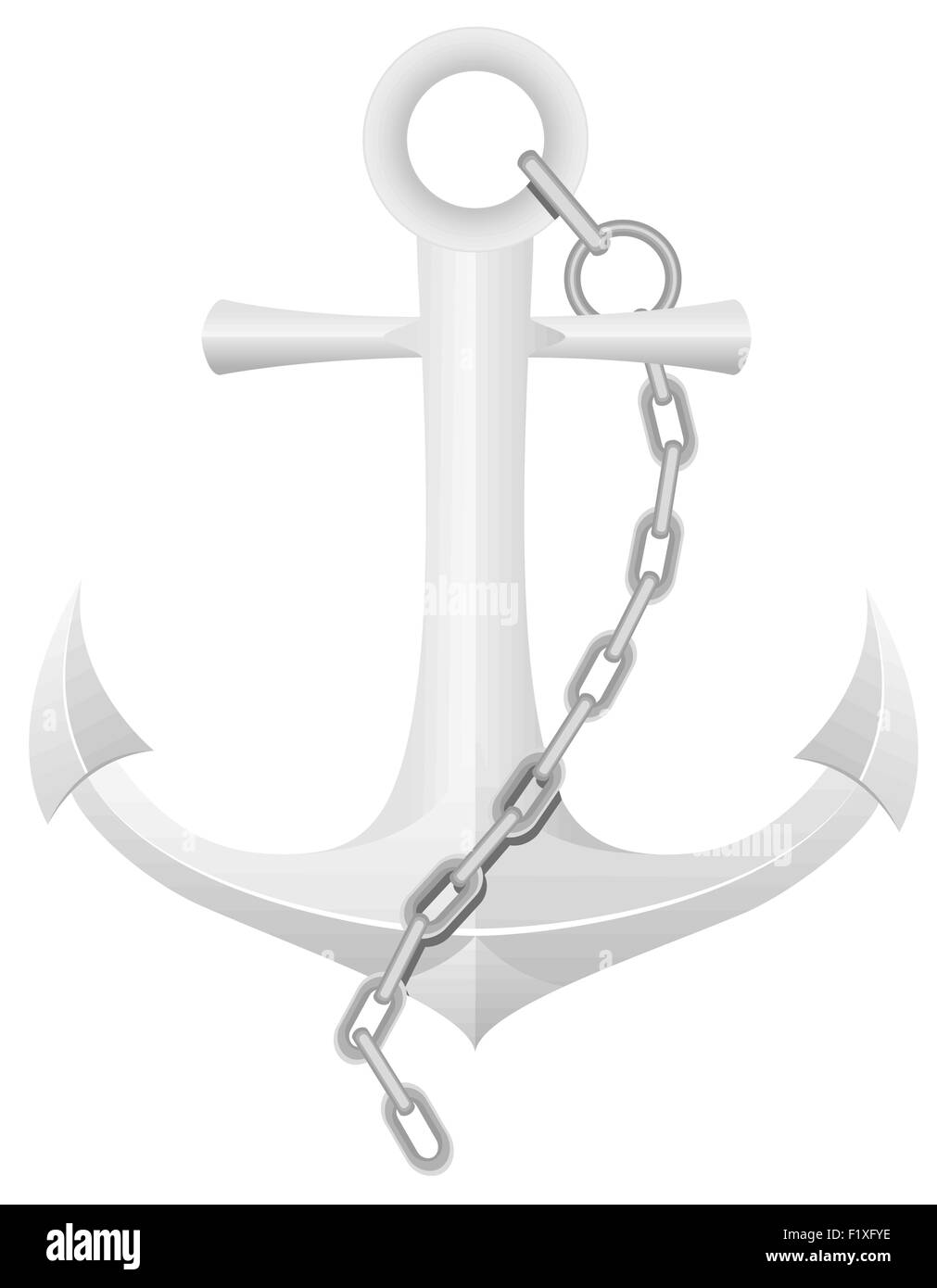 anchor vector illustration isolated on white background Stock Vector ...