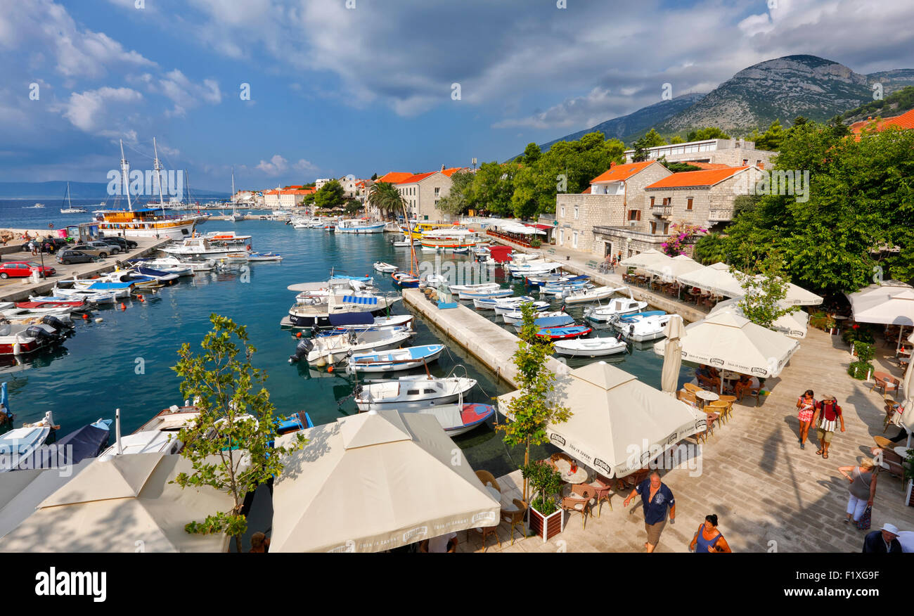 Bol harbor, island Brac, Croatia. Stock Photo
