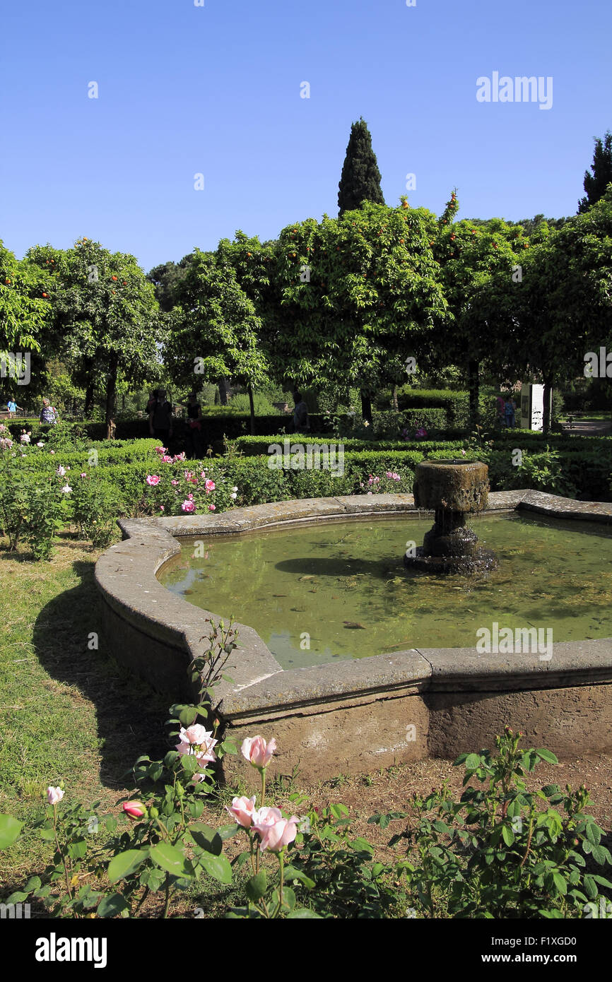 Jardin, Colline du Palatin. Monte Palatino, Palatinum.  Rome, Italie. Stock Photo