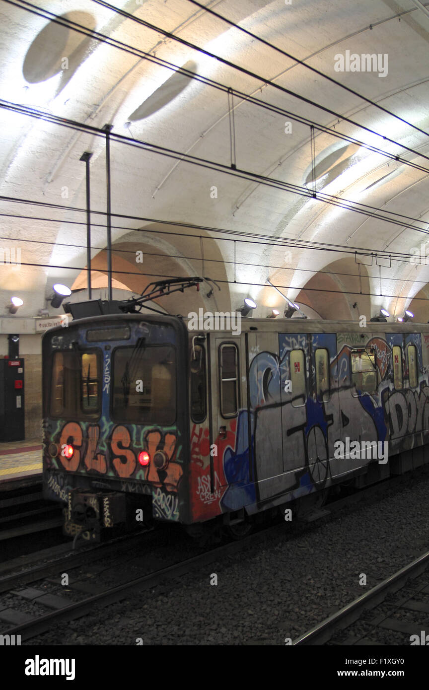 Metro, tranports en commun. Rome, Italie. Stock Photo