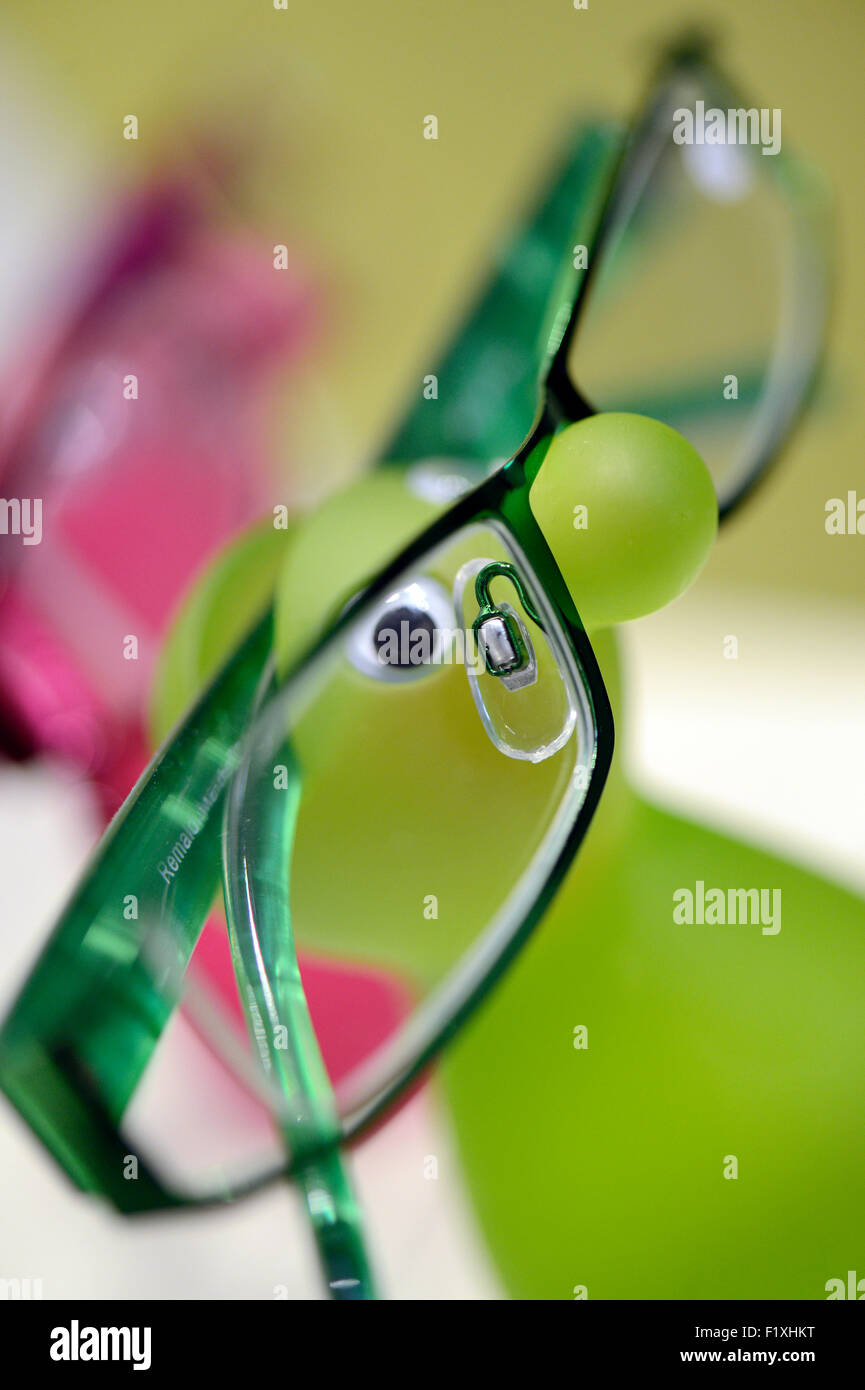 Green Spectacles Stock Photo