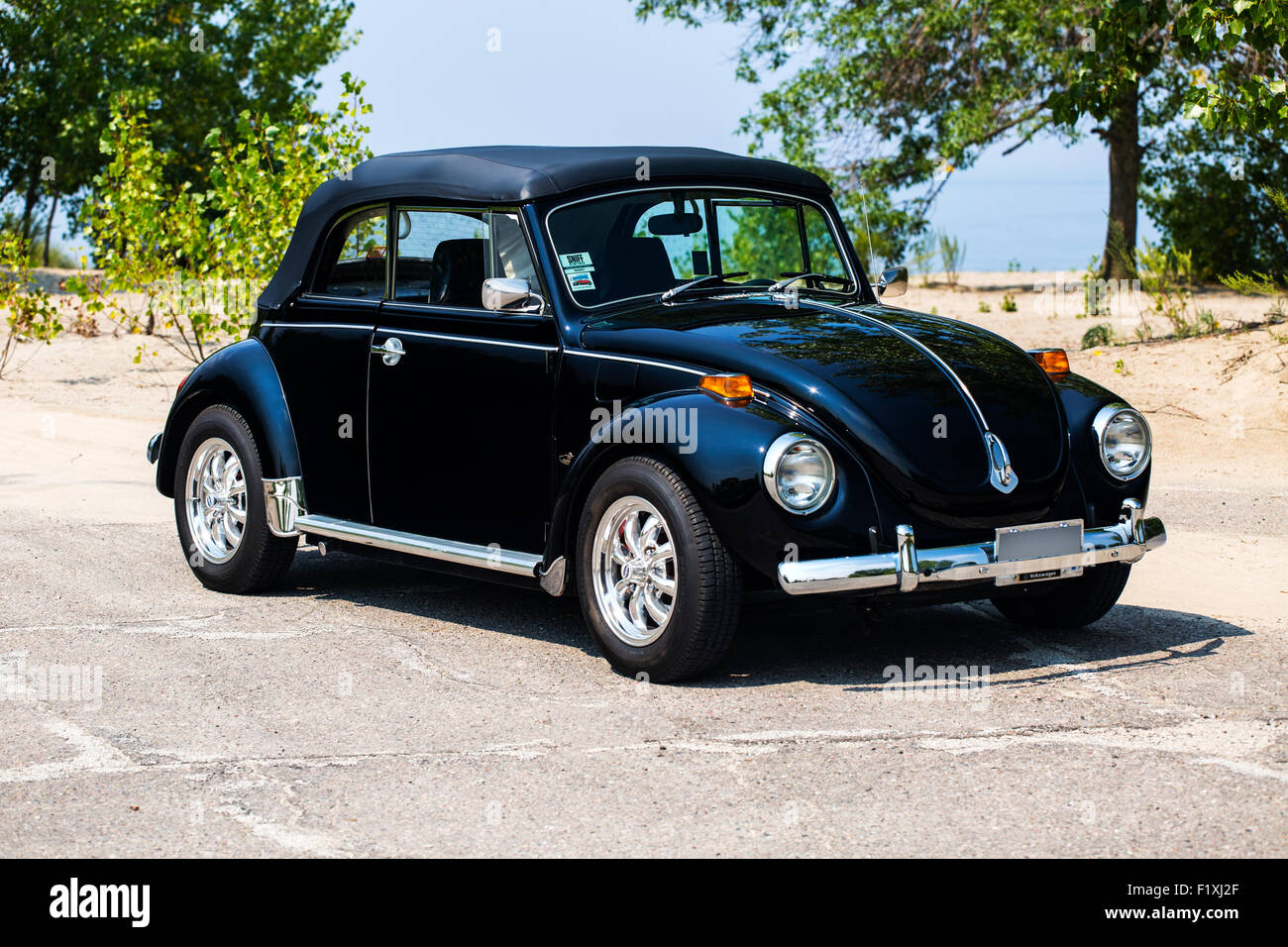 1972 Volkswagen Convertible Karman Coach Built Convertible Stock Photo