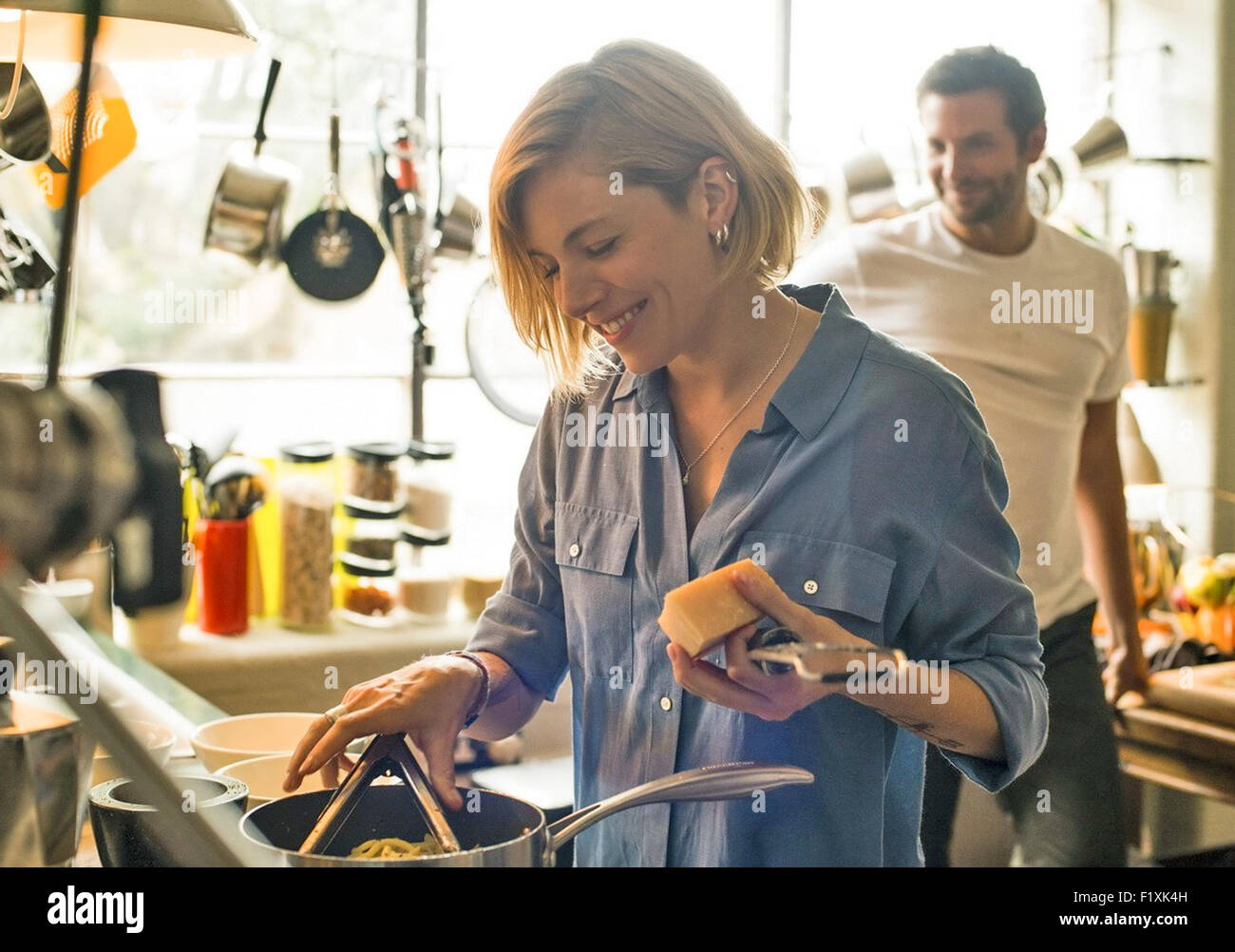 BURNT 2015 Weinstein Company film with Sienna Miller and Bradley Cooper Stock Photo