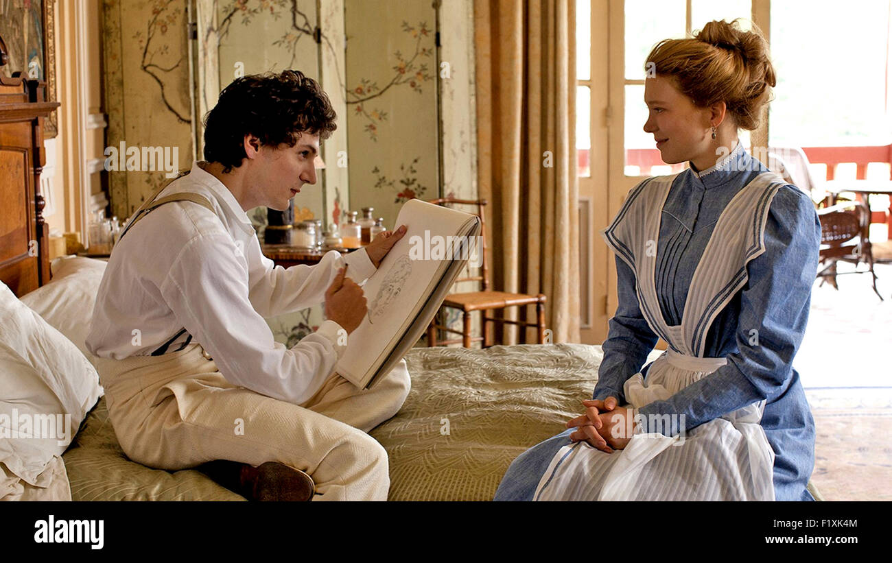 DIARY OF A CHAMBERMAID 2015 Cohen Media Group film with Lea Seydoux and Vincent Lacoste Stock Photo