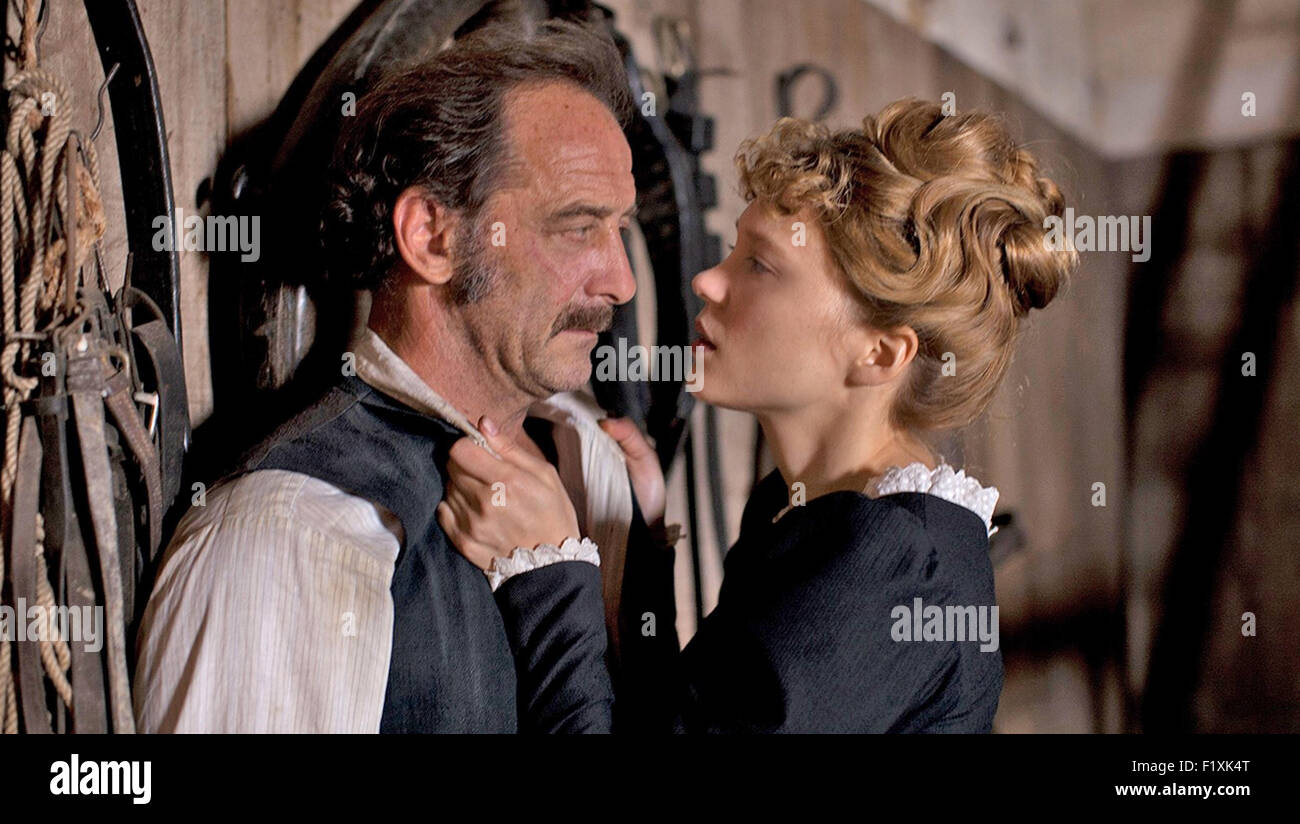 DIARY OF A CHAMBERMAID 2015 Cohen Media Group film with Lea Seydoux and Vincent Lindon Stock Photo