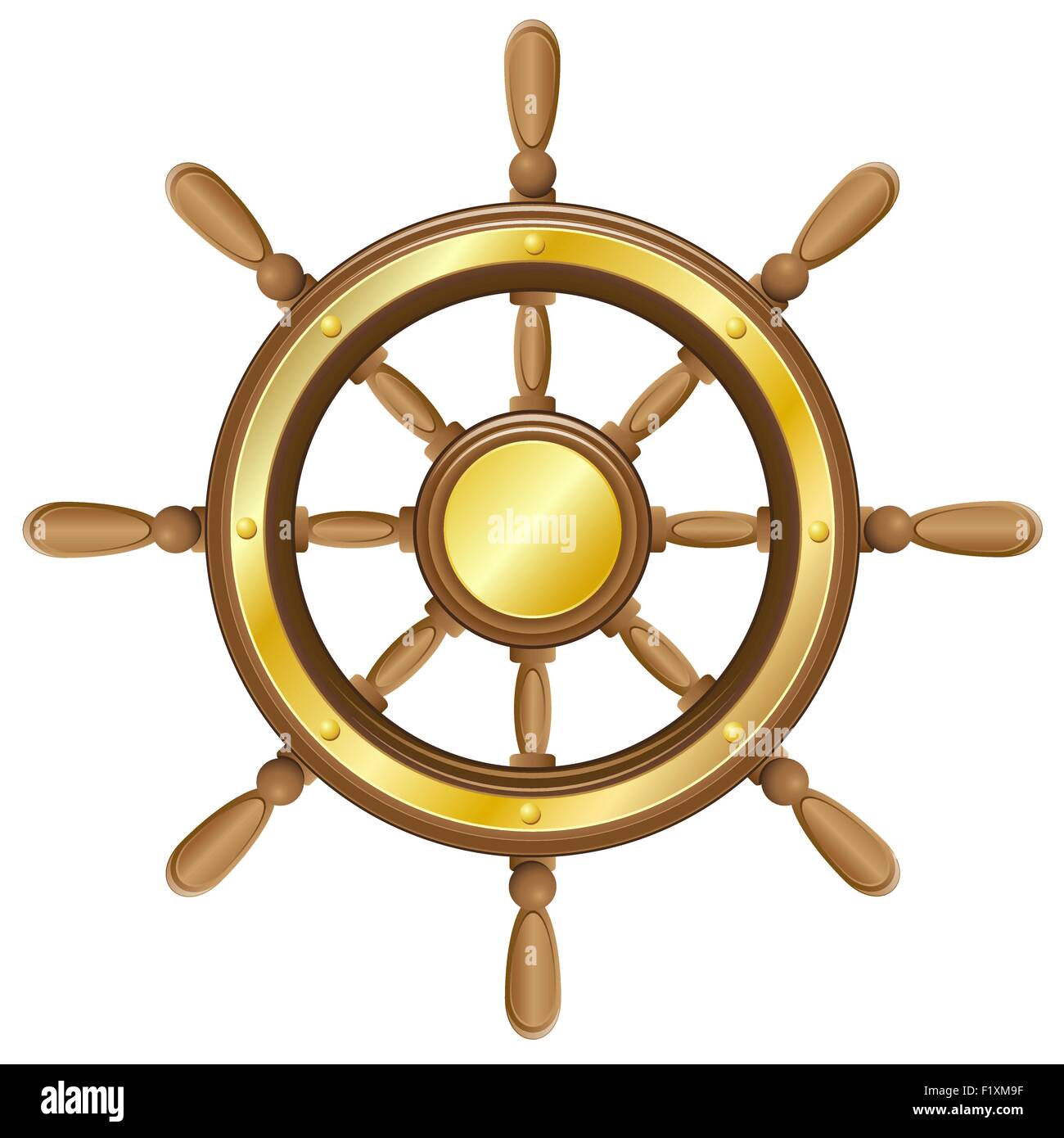 steering wheel for ship vector illustration isolated on white ...