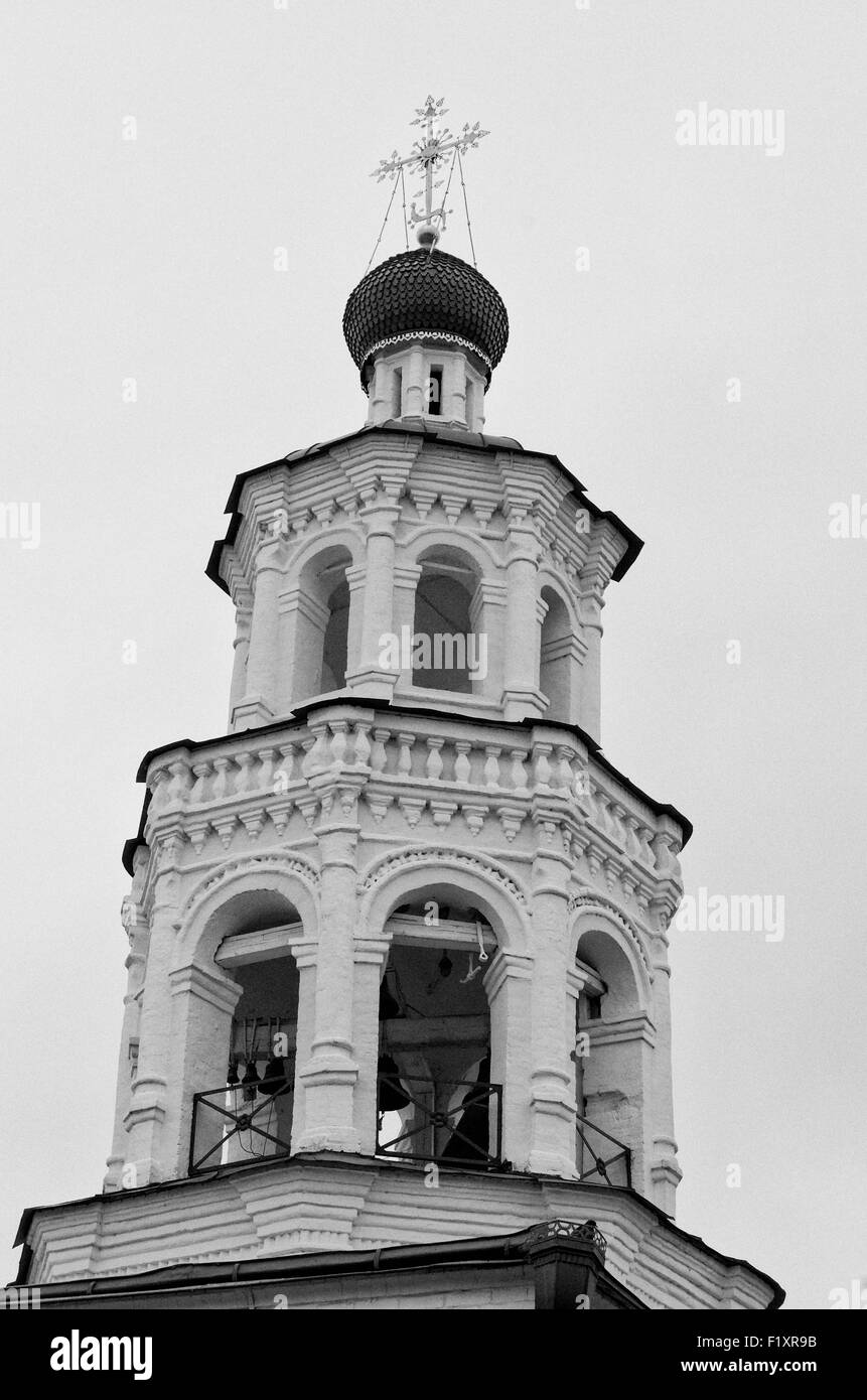 St Nicholas Cathedral Kazan Russian orthodox church onion dome cross Stock Photo