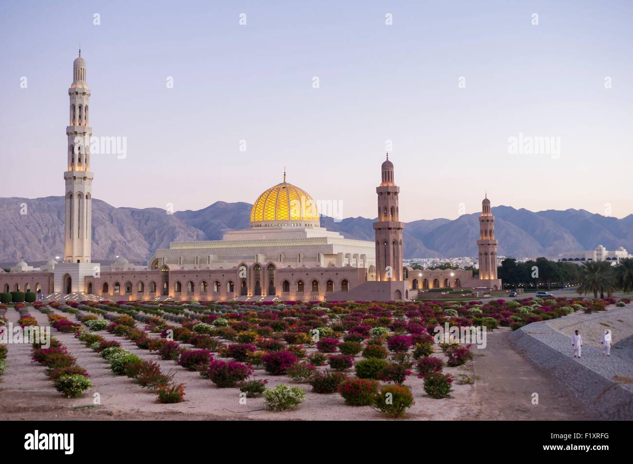 Oman, Muscat, Sultan Qaboos Grand Mosque Stock Photo