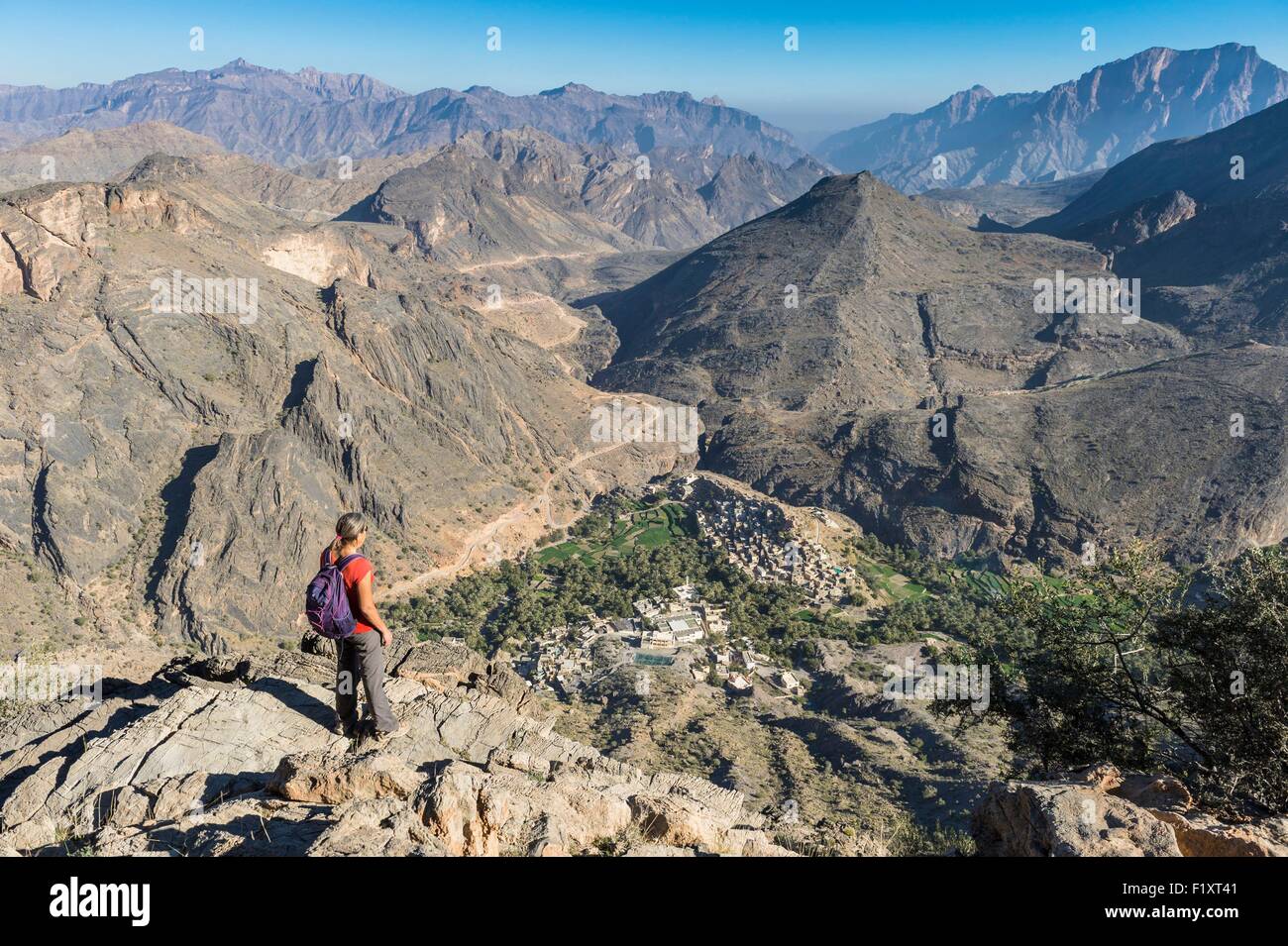 Sultanate of Oman, gouvernorate of AlBatinah, Wadi Bani Awf in Al