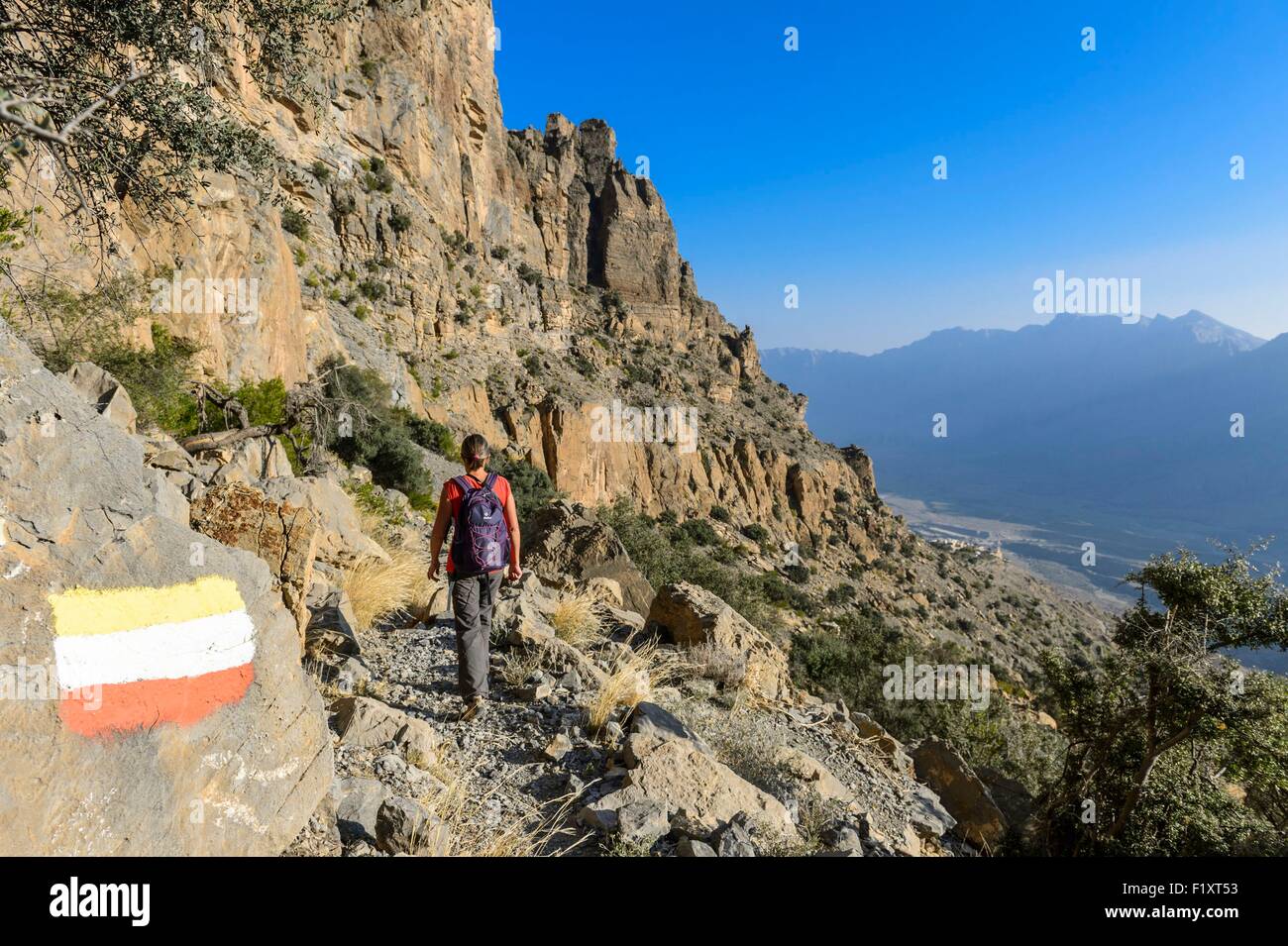 Sultanate of Oman, gouvernorate of AlBatinah, Al Hajar Mountains range