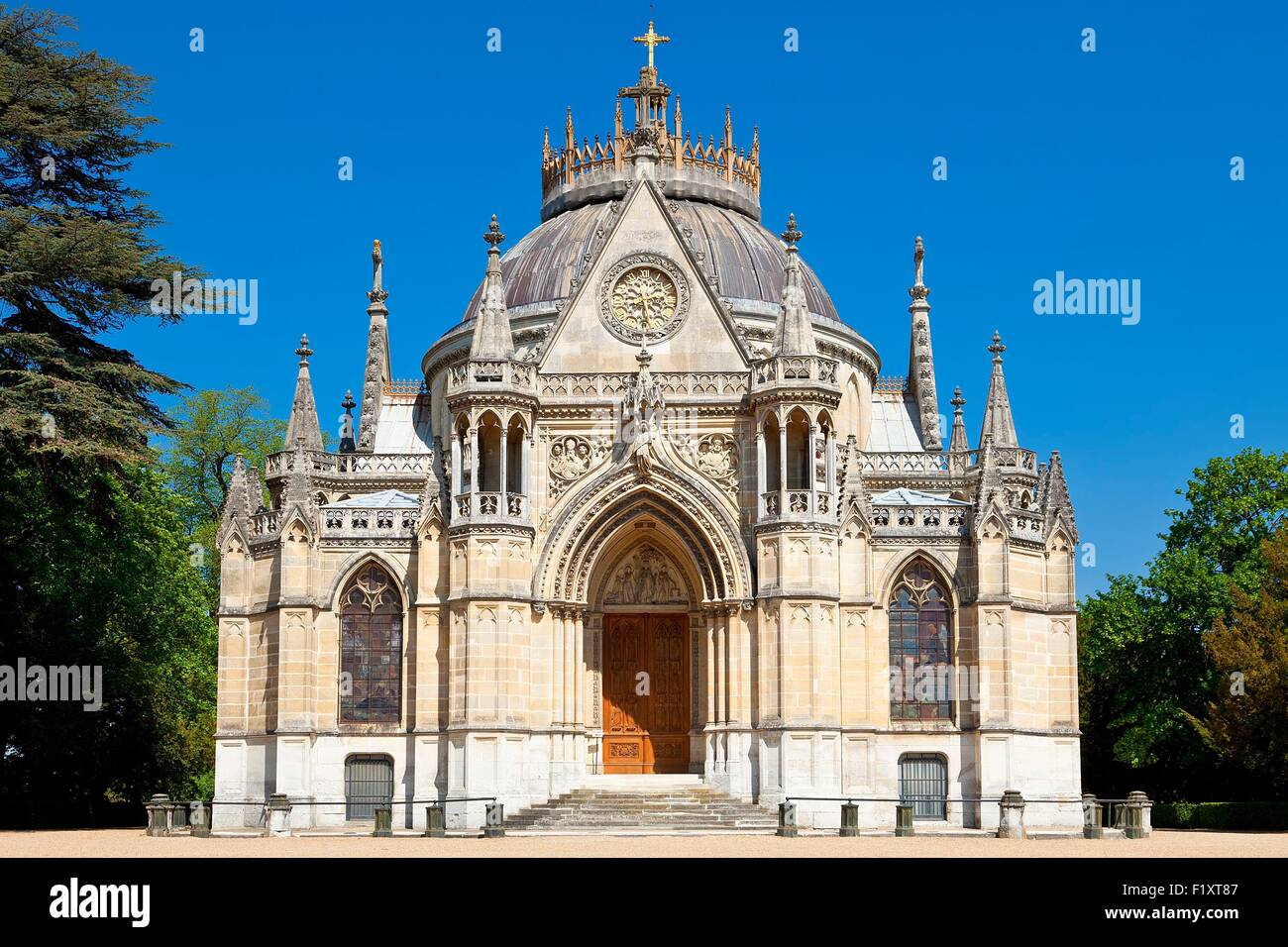 France, Eure et Loir, Dreux, RoyaL chapel of Saint Louis Stock Photo