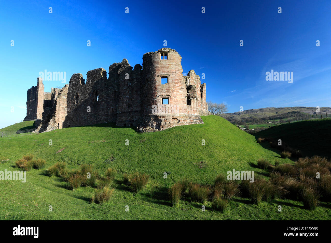 The ruins of Brough Castle, English Heritage, Cumbria County, England ...