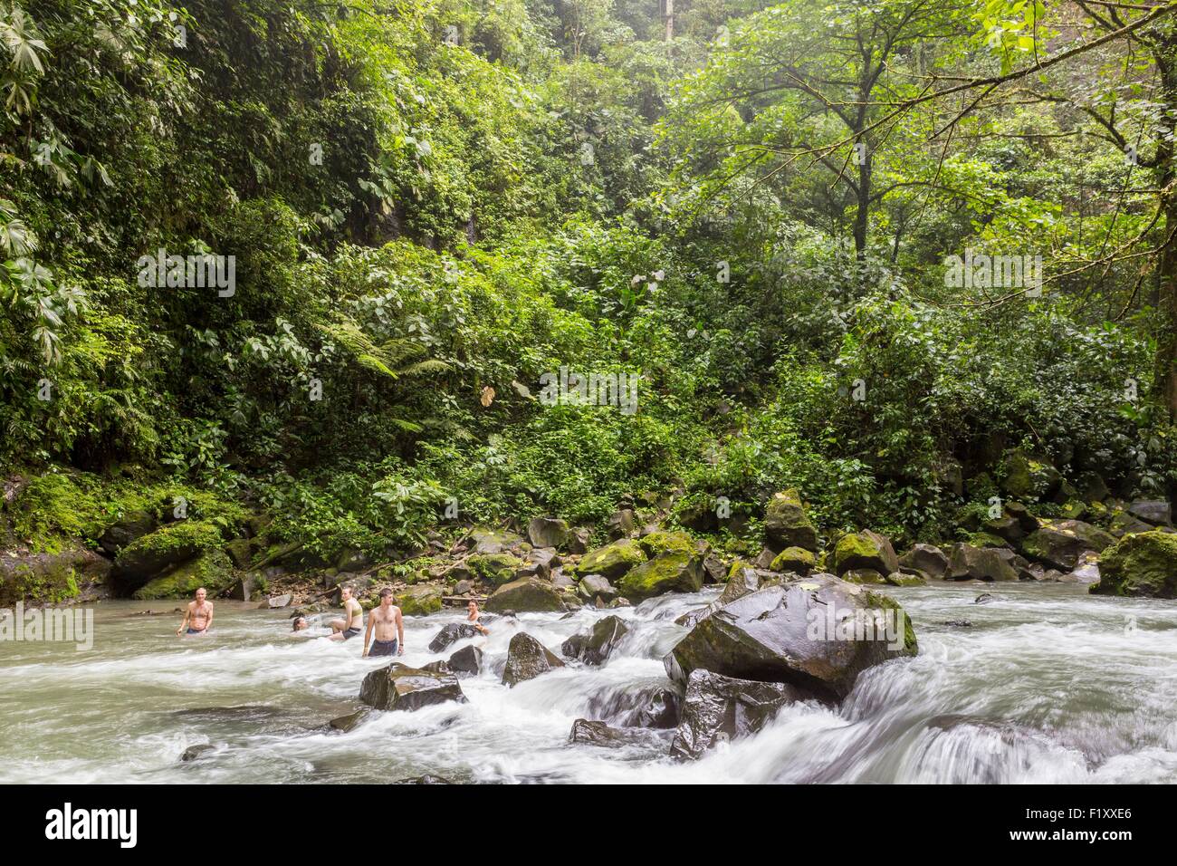 Costa Rica, Alajuela province, La Fortuna, the Catarata de la Fortuna Stock Photo