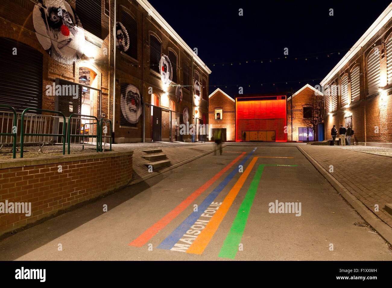 Belgium, Wallonia, Hainaut province, Mons, European Capital of Culture 2015, house madness, cultural place to support cultural projects Stock Photo