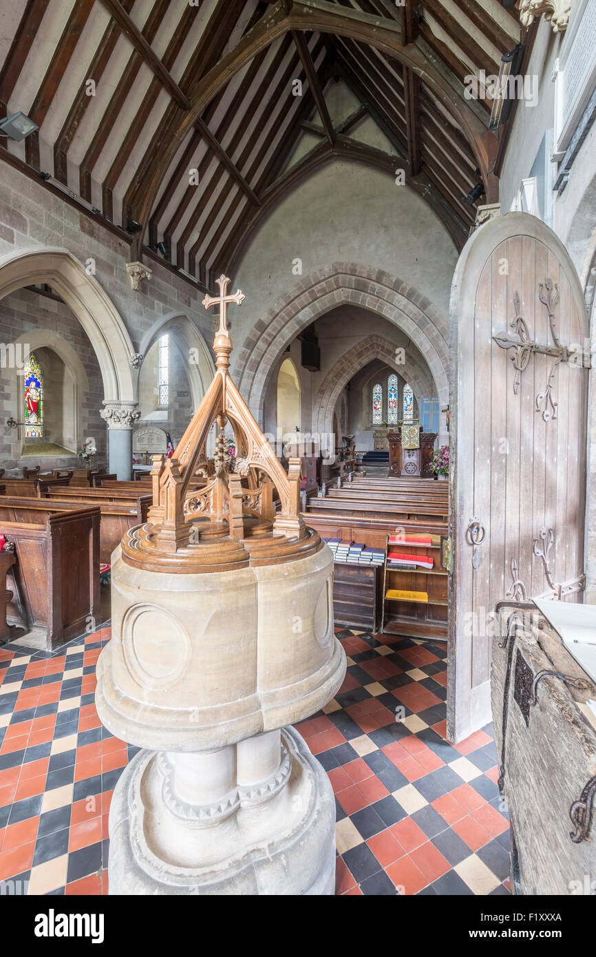 Interior view of the Church of the Holy Rood Mordiford Anglican Church