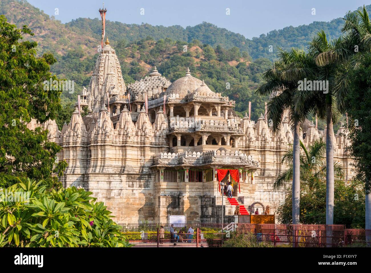 India, Rajasthan state, Ranakpur, Adinath Ja∩n temple Stock Photo - Alamy