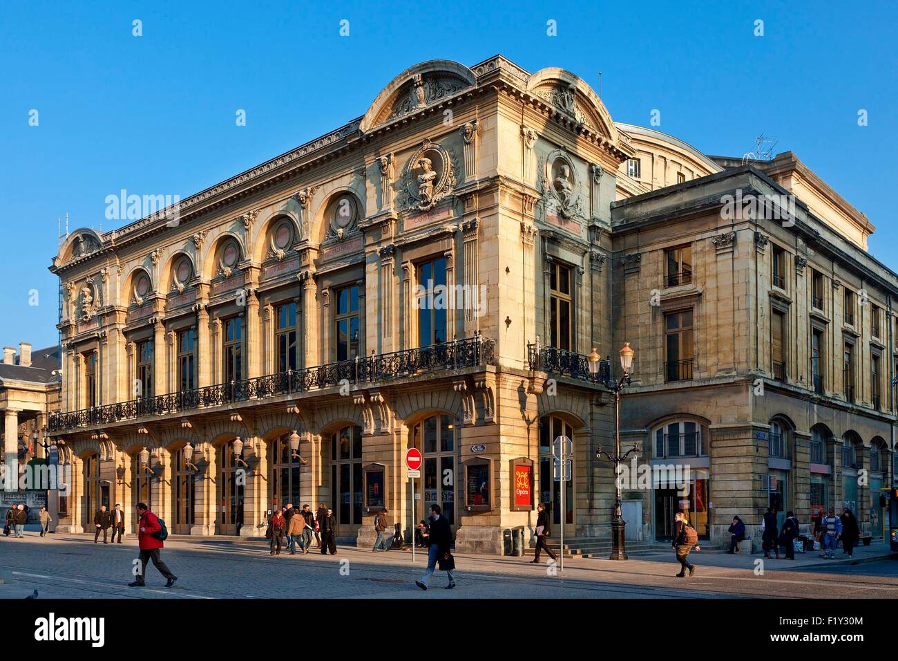 France, Marne, Reims, The Grand Theatre Stock Photo