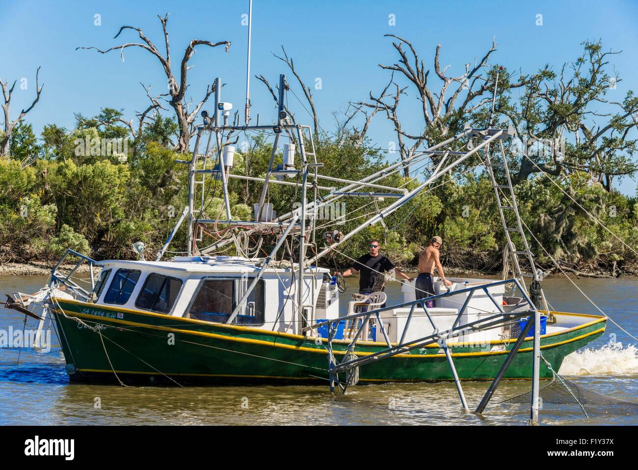 Louisiana fishing boat shrimp hi-res stock photography and images - Alamy