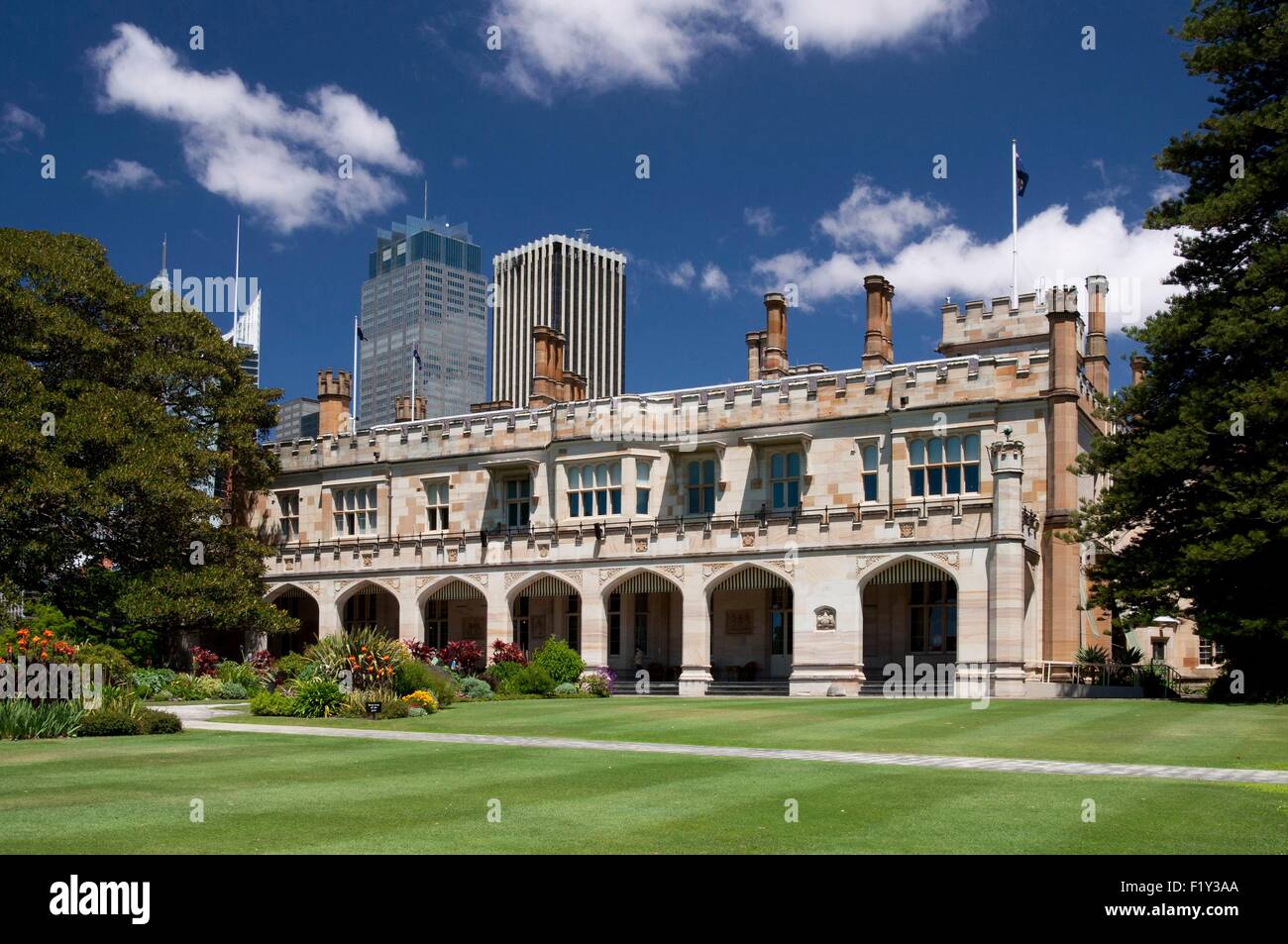 Australia, New South Wales, Sydney, Government House and garden Stock Photo