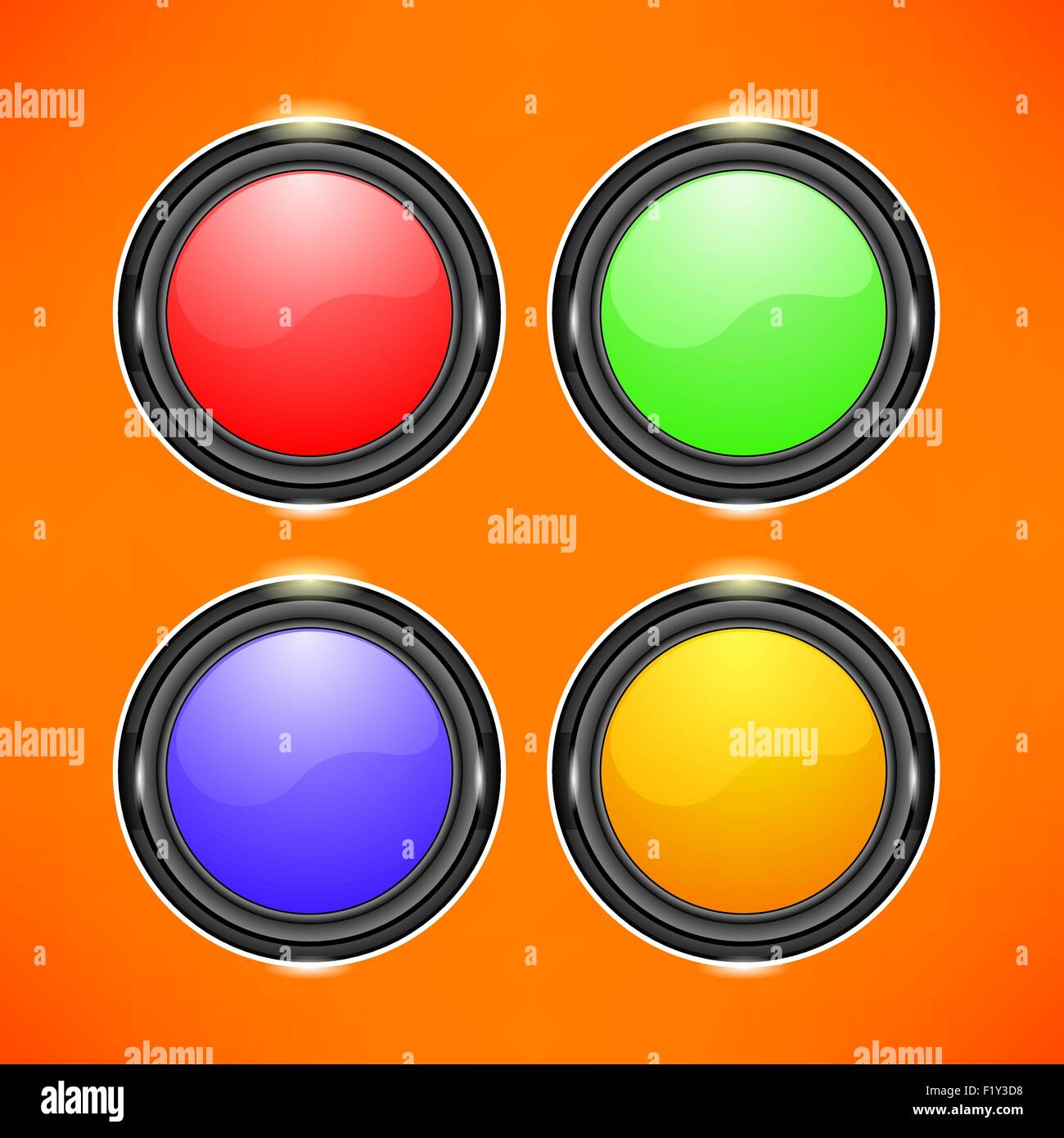 Coloufull Button Colorful web Stock Vector Images - Alamy