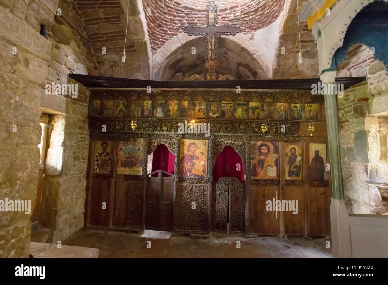 Albania, Zvernec island, monastery, 13th-14th century, Byzantine Stock Photo
