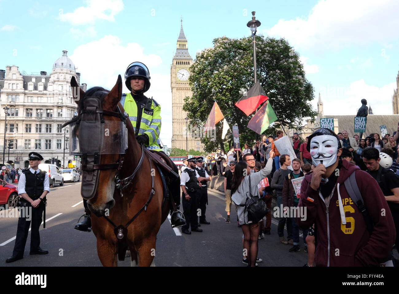 Peoples assembly held a protest in Parliament Square against the Budget ...