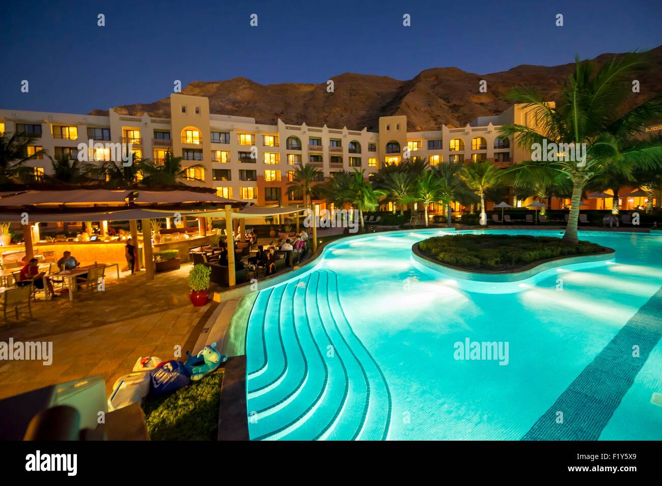 Oman, Muscat, Barr al Jissah Resort, Shangri La hotel Stock Photo