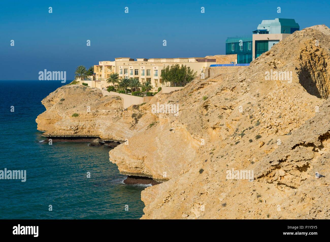 Oman, Muscat, Qantab, Barr al Jissah Resort, Shangri La hotel Stock Photo