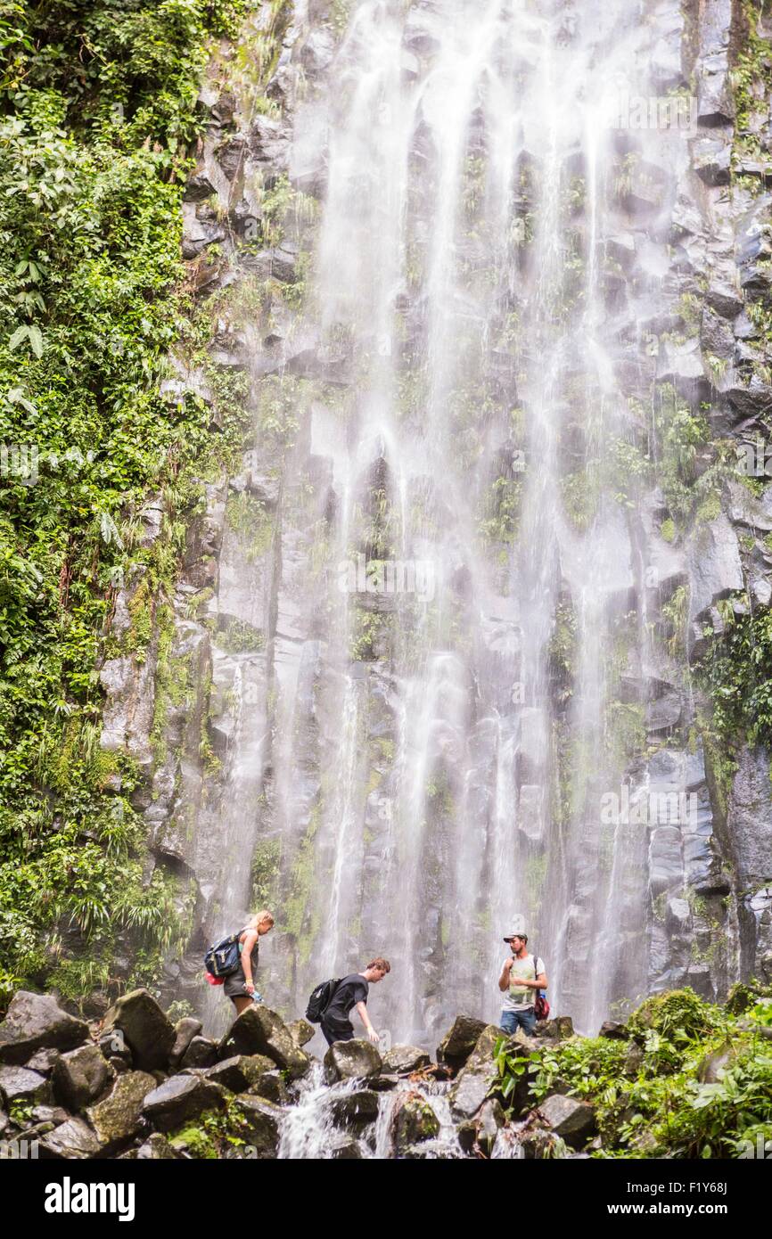 Costa Rica, Alajuela province, La Fortuna, the Catarata de la Fortuna, a 70m waterfall Stock Photo