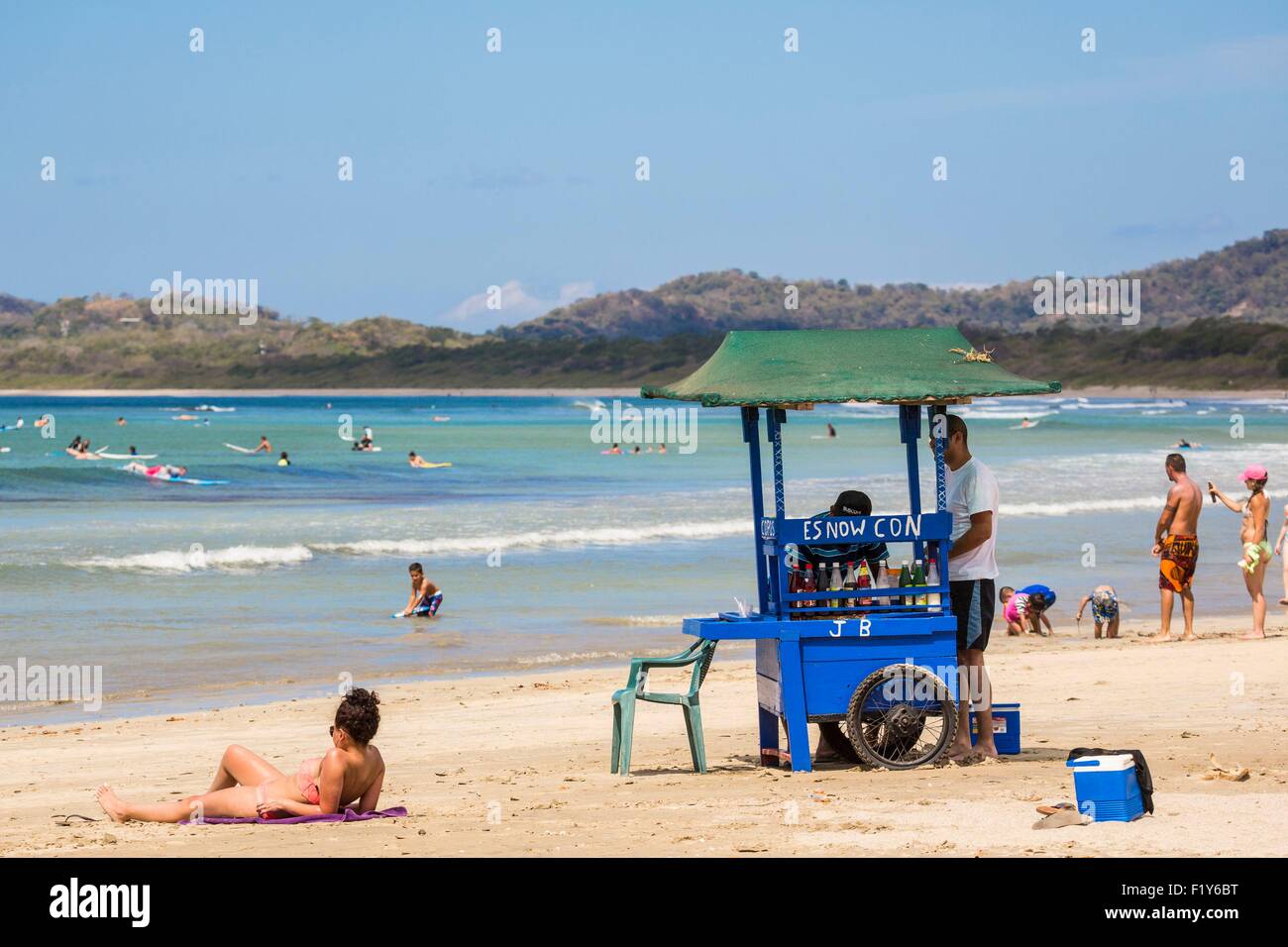 Costa Rica, Guanacaste province, Nicoya Peninsula, Tamarindo Beach Stock Photo