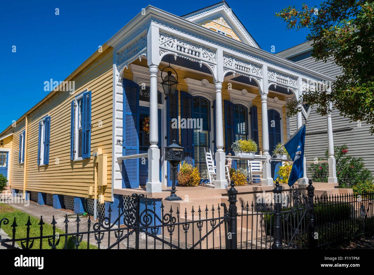 United States, Louisiana, New Orleans, house in the historical area of