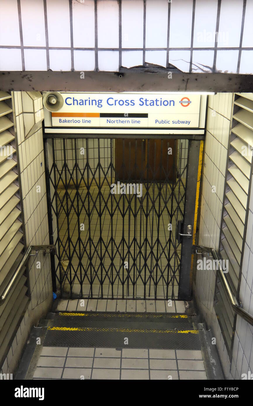 Gates closed at London Tube Stations for a Strike Featuring Atmosphere