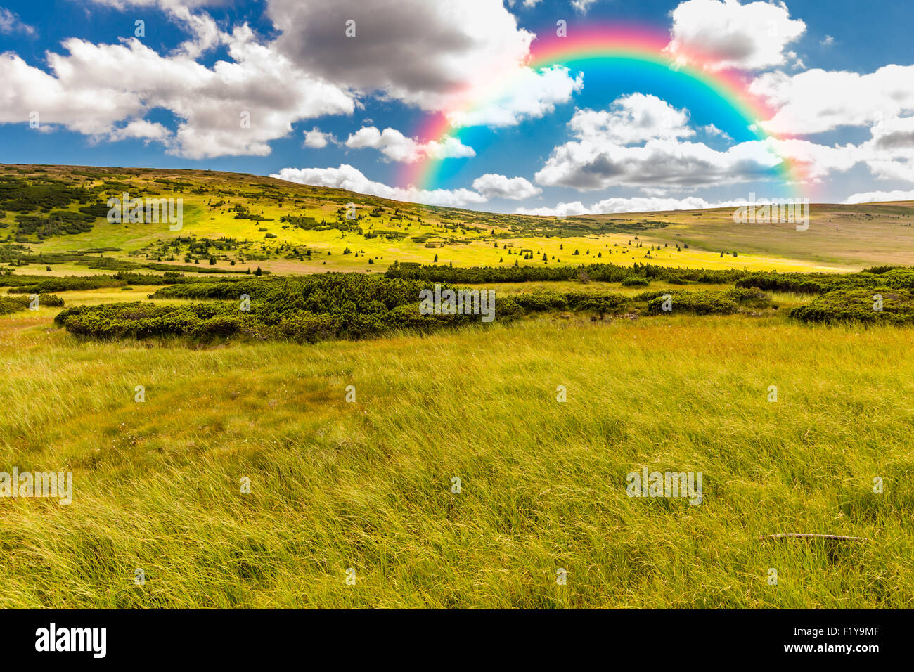 Rainbow in the sky Stock Photo Alamy