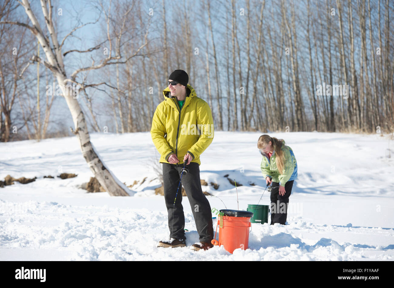 Child ice fishing hires stock photography and images Alamy