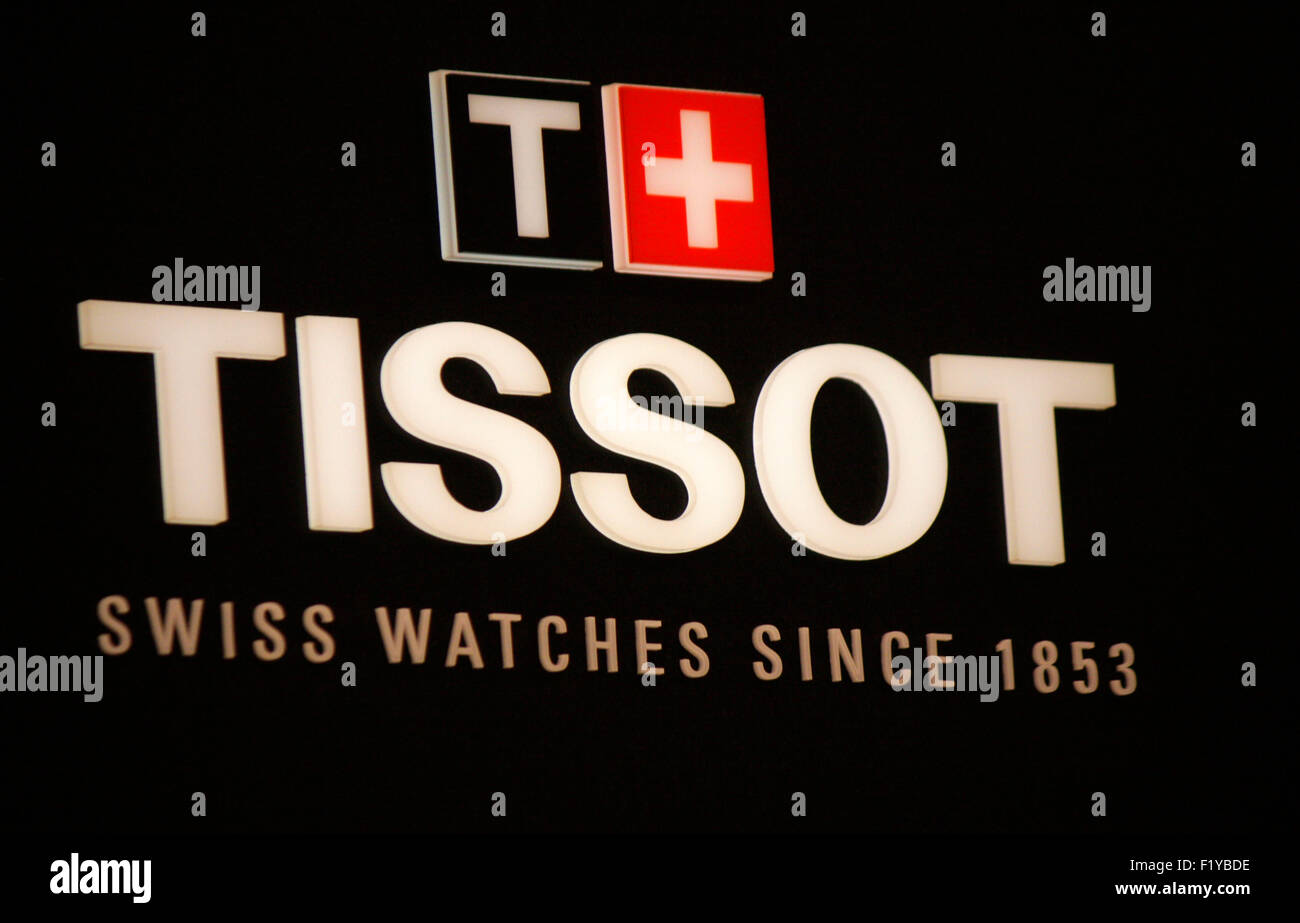Markenname: 'Tissot', Dezember 2013, Berlin. Stock Photo