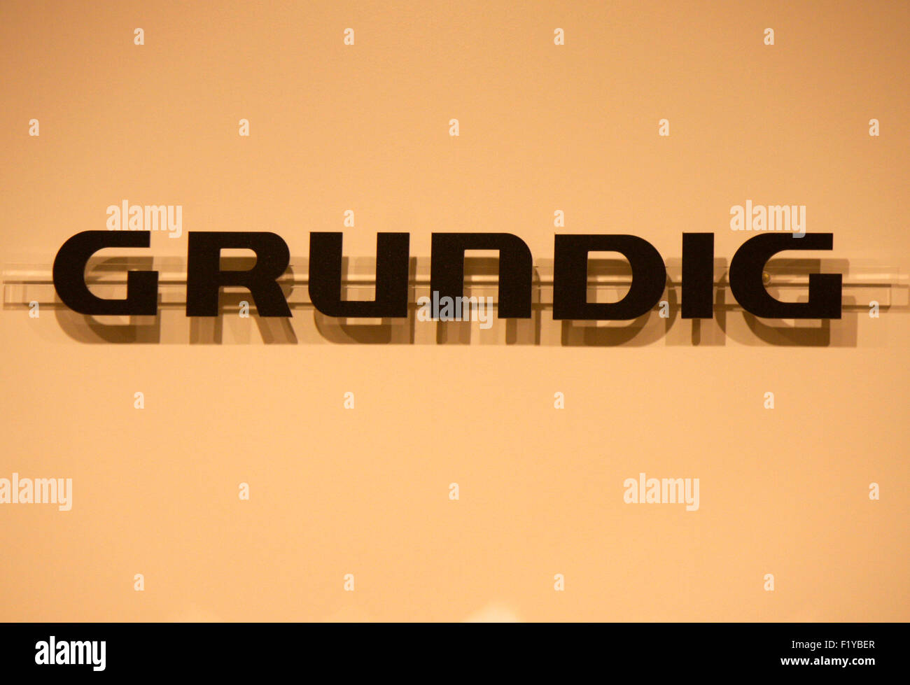 Markenname: 'Grundig', Dezember 2013, Berlin. Stock Photo