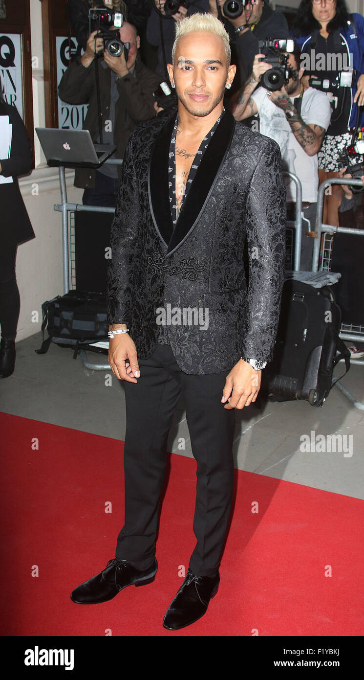 London, UK. 8th September, 2015. September 8, 2015 - Lewis Hamilton attending the GQ Men of the Year Awards 2015 at The Royal Opera House, Covent Garden in London, UK. Credit:  Stills Press/Alamy Live News Stock Photo