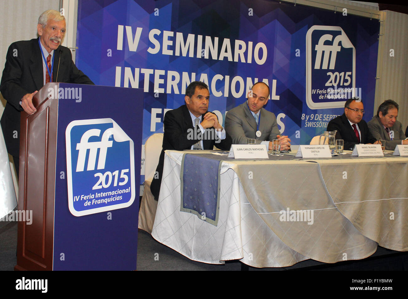 Lima, Peru. 8th Sep, 2015. Peru Fair Consortium Chairman Rafael