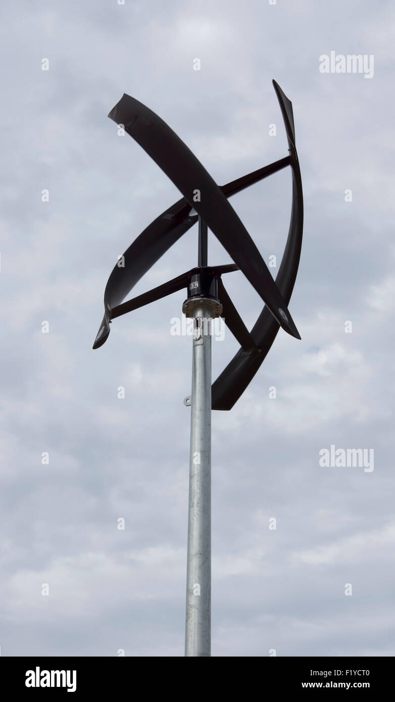 Windmill on display at the American Wind Power Center and Museum in Lubbock, Texas. Stock Photo