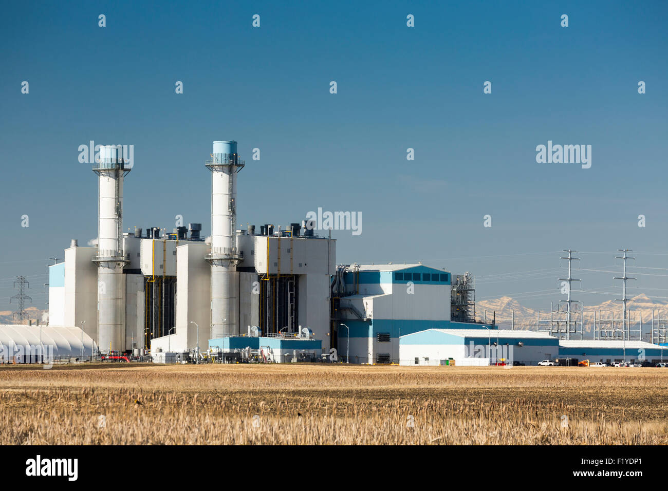 Canada,Power Plant,fuel and power Stock Photo Alamy