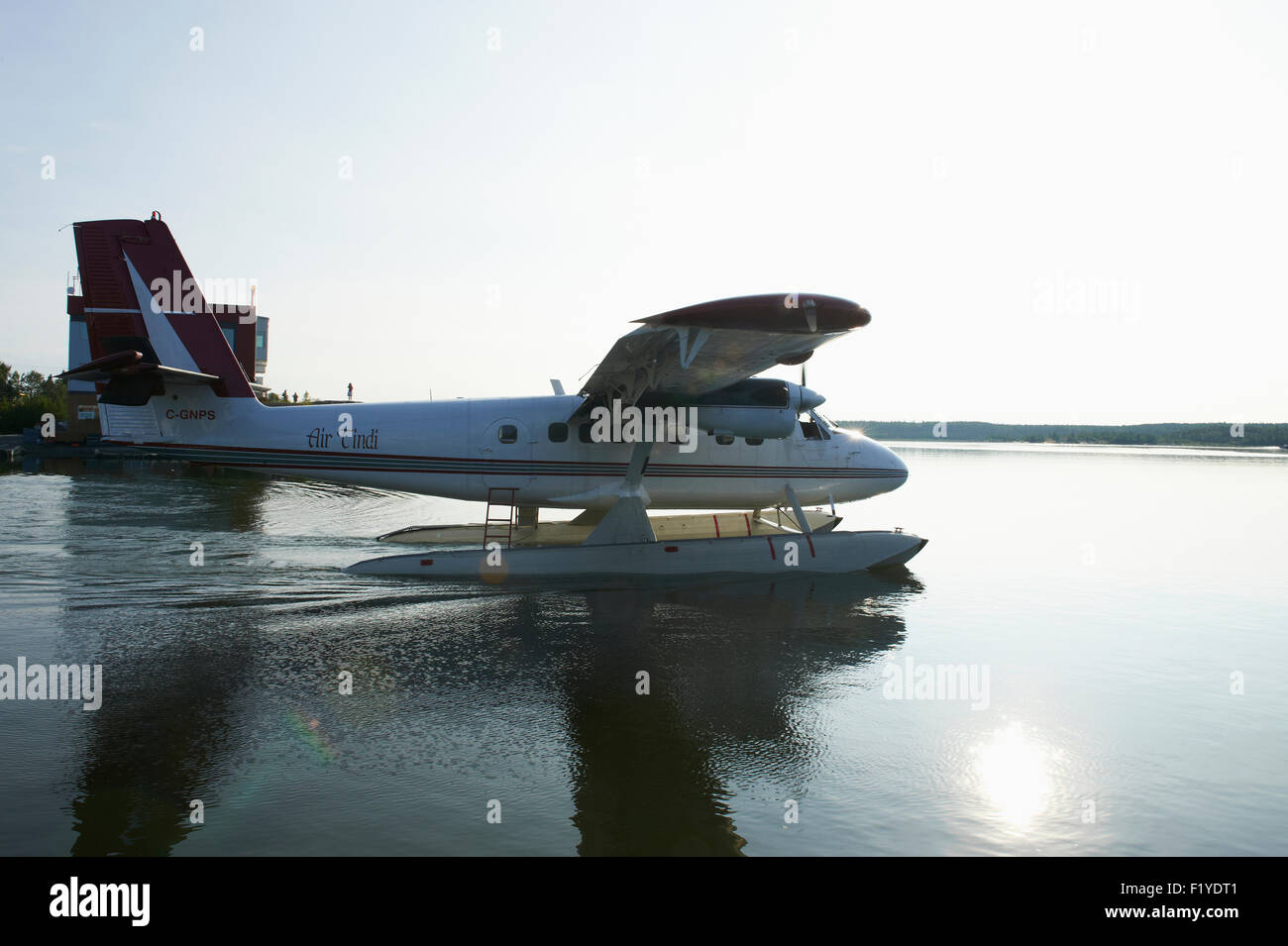 Canada,Take Off,Seaplane,Yellowknife Stock Photo