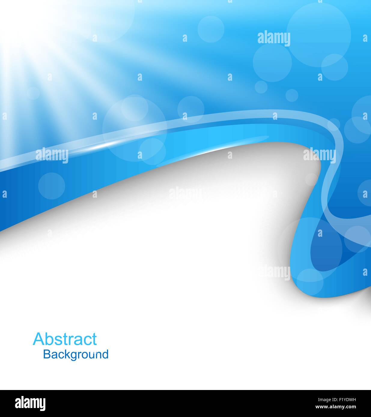 Abstract Wavy Background with Blue Rays Stock Vector Image & Art - Alamy