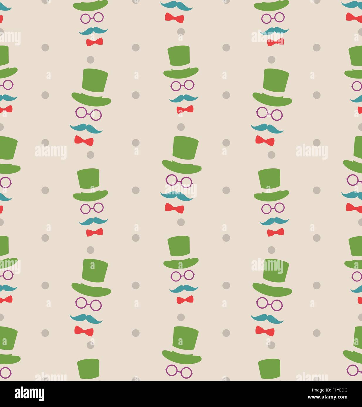 Hipster Seamless Texture, Pattern with Vintage Colors Stock Vector ...