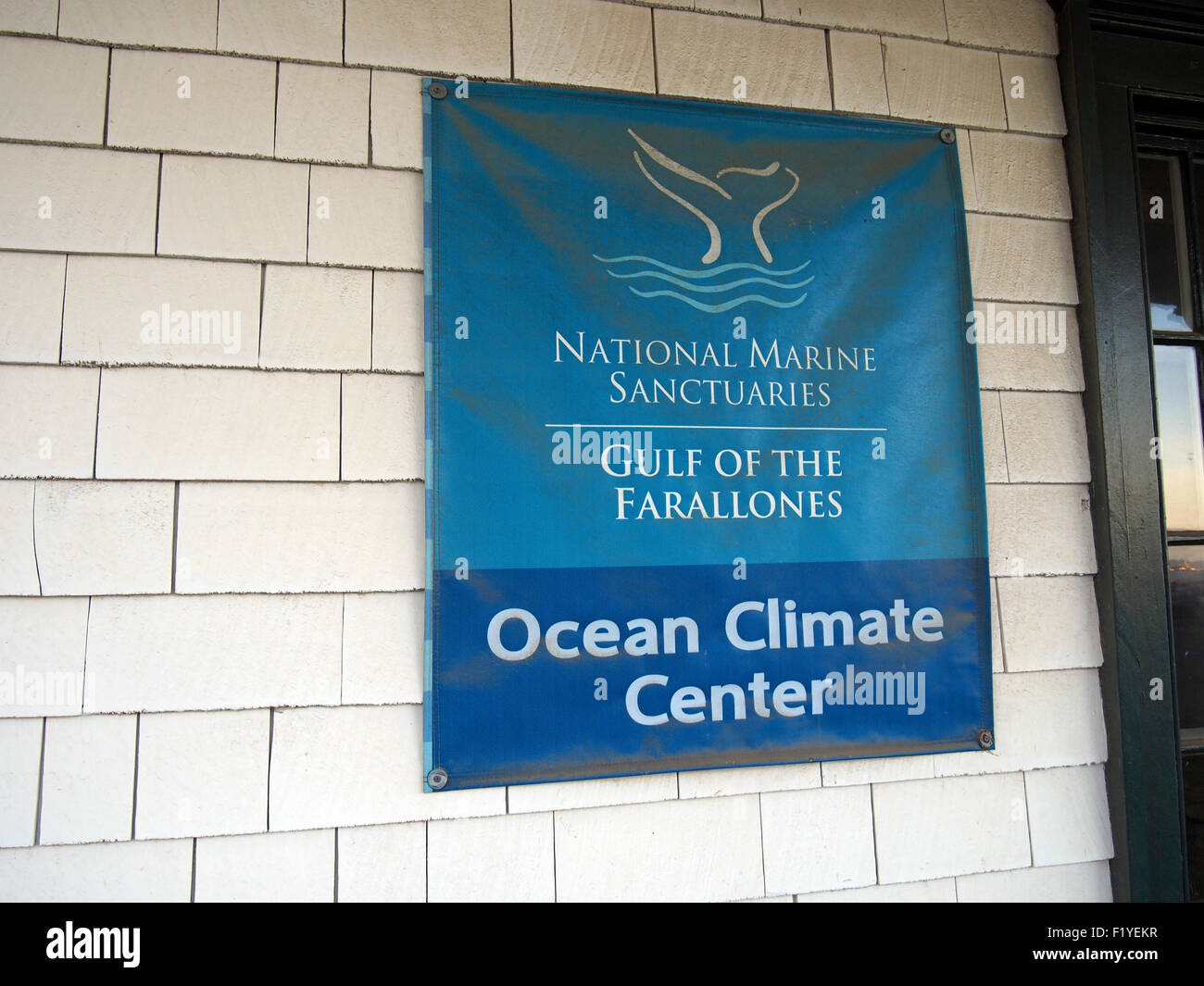 Ocean Climate Center sign San Francisco Stock Photo