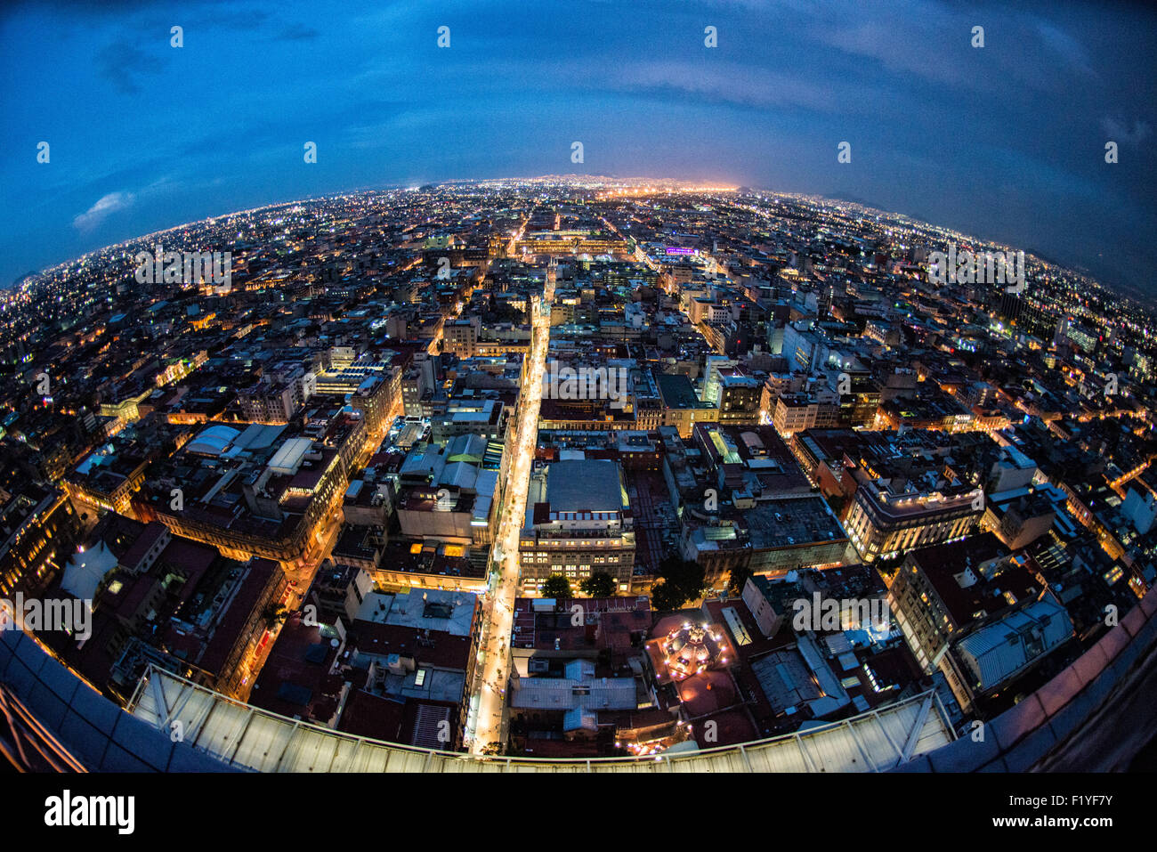 Aerial View Mexico City Night High Resolution Stock Photography and ...
